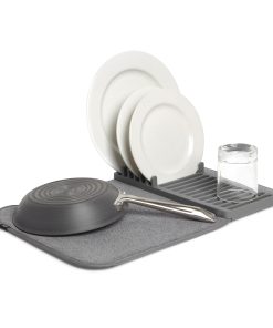 UDry Mini Dish Drying Rack with Mat