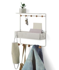 Estique Shelf with Hooks